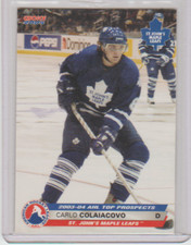 2003-04 Choice AHL Top Prospects #7 Carlo Colaiacovo St. John's Maple Leafs