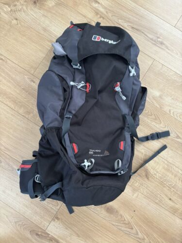 Berghaus Trailhead 65L Rucksack Backpack Hiking Climbing Backpacking Grey Red - Picture 1 of 8