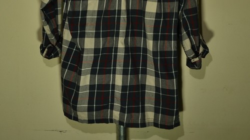 Wrangler Plaid ATG Overlay Flannel Button Up Shirt Mens Size Small - Picture 7 of 9