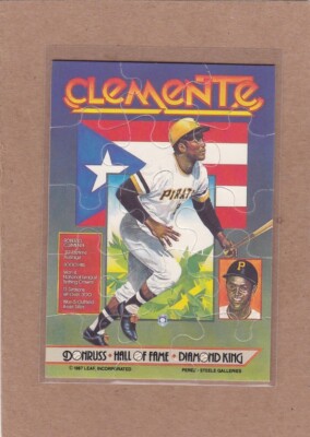 1987 DONRUSS BASEBALL ROBERTO CLEMENTE MINI PUZZLE NMMT *E3646