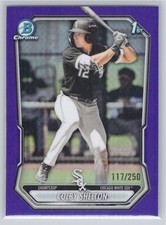 2026 Bowman #BCP-144 Colby Shelton /250 1st Chrome Purple Refractor White Sox