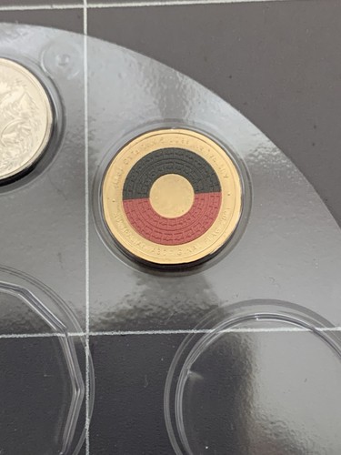 2021 Australia $2 Aboriginal Flag Coloured Coin Uncirculated Ex Mint Set