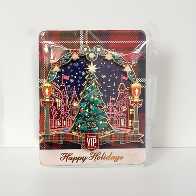 NEW Disney Happy Holidays Disneyland VIP Tours 2025 Theme Park Collectible Pin