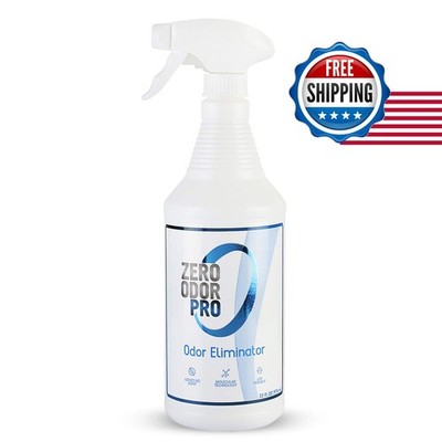 Zero Odor Pro Odor Eliminator Deodorizer Trigger Spray 32 oz White/Blue
