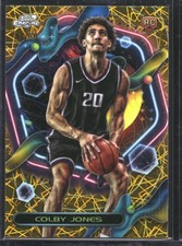 Colby Jones 2023-24 Topps Chrome Cosmic Rookie Gold Sacramento Kings #/50