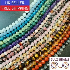 Natural 8mm Gemstone Beads - Various Colours - Healing Round