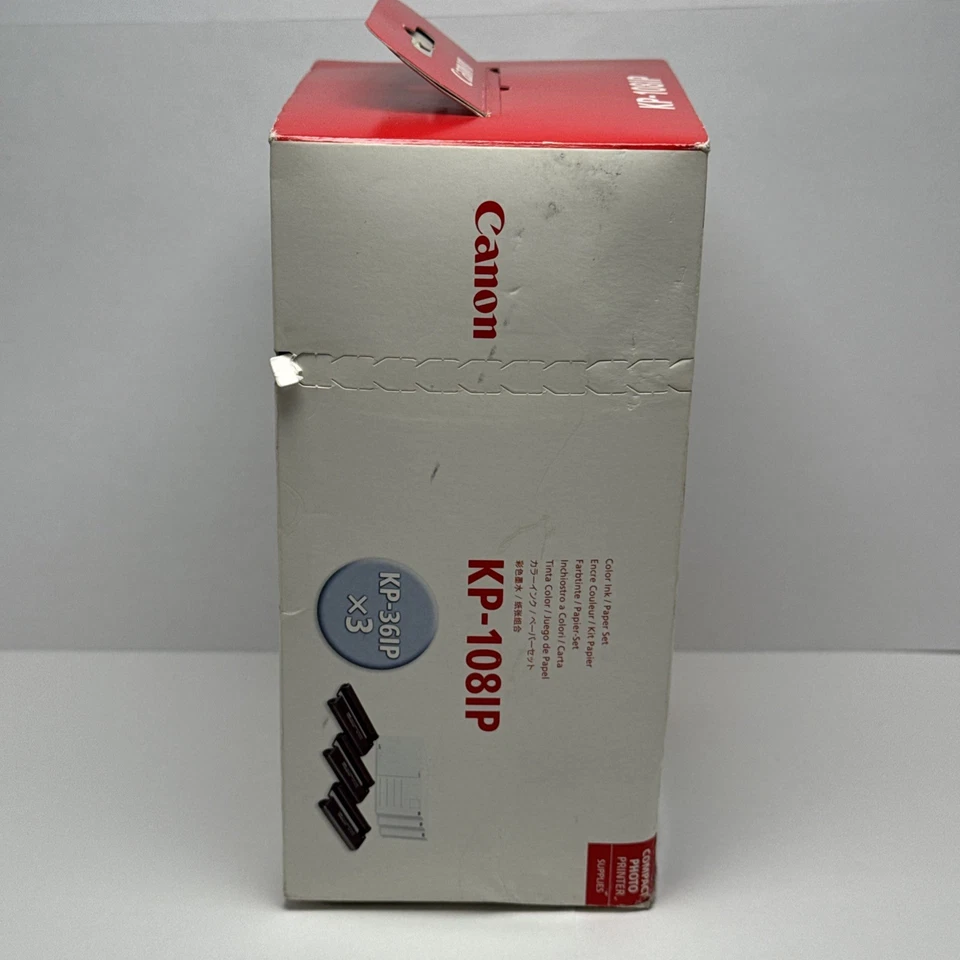 Canon KP-108IP Color/Ink Paper Set 3ct 108 Sheets Post Card 4x6 Color Ink / New - Image 4 of 4