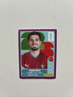 2026 Fifa World Cup Panini Sticker Purple Parallel Pedro Neto POR 19
