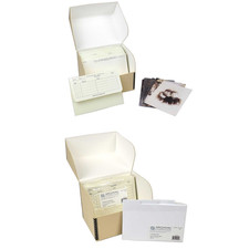 Archival Methods 5x7 Photo Storage Box Kit 200 Prints Acid-Free Tan Metal Edge