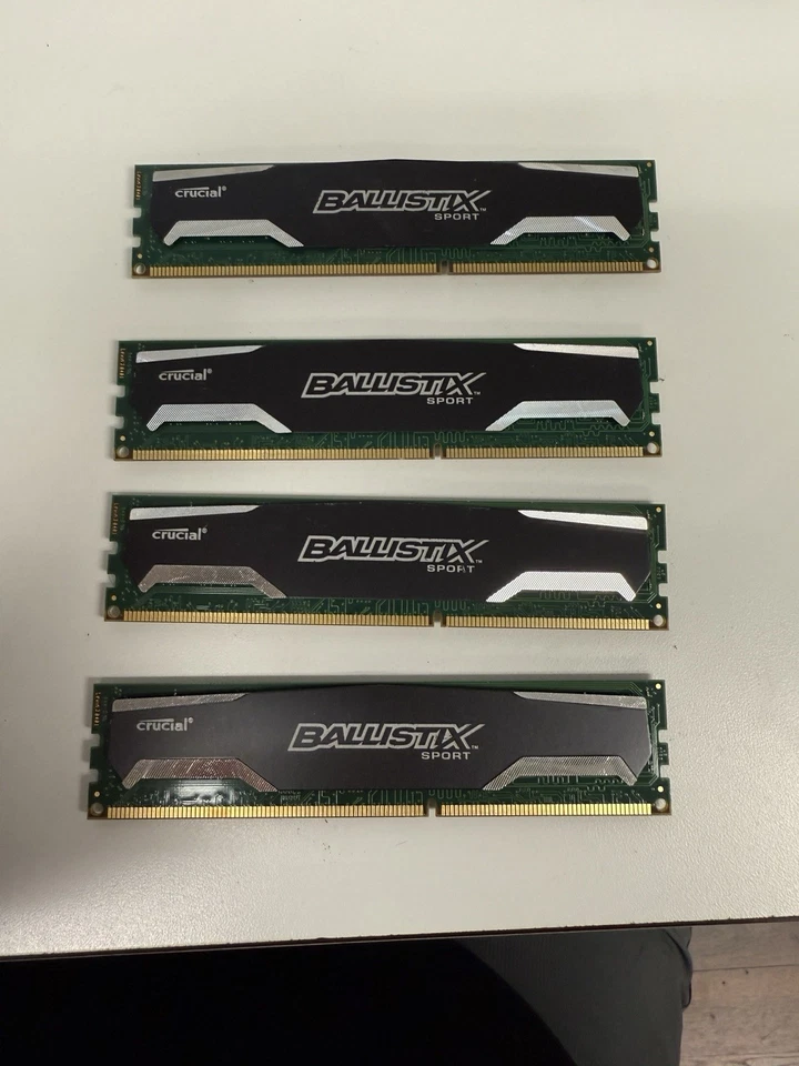 ✅ Ballistix Sport 16GB (4GBx4) ✅ DDR3 1600 (PC3-12800) Desktop BLS4G3D1609DS1S00 - Image 2 of 4