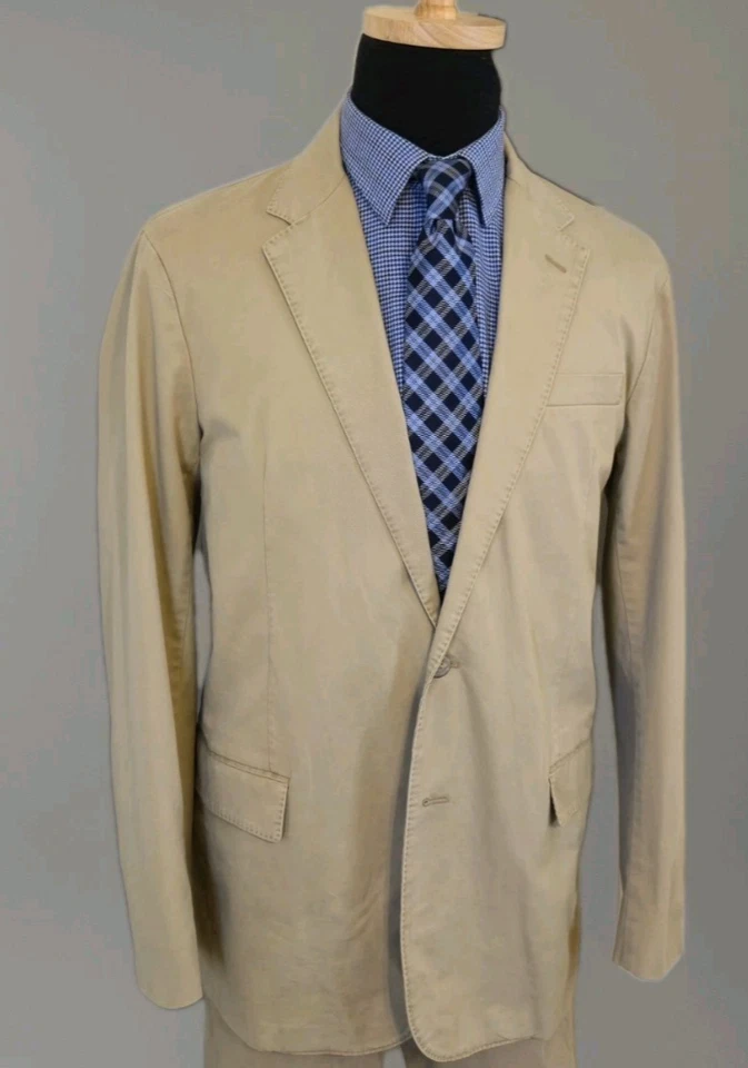 Blazer de algodón Polo Ralph Lauren para hombre 44L abrigo deportivo sin estructura chaqueta de 2 botones Foto 4 de 4