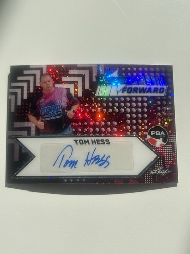 2025 Leaf Eclectic PBA - Tom Hess - Flash Forward Pink Auto #d 1/7