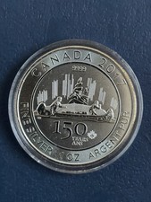 2017 Canada 1oz 150th Voyageur Silver bullion coin 109.61 per troy oz