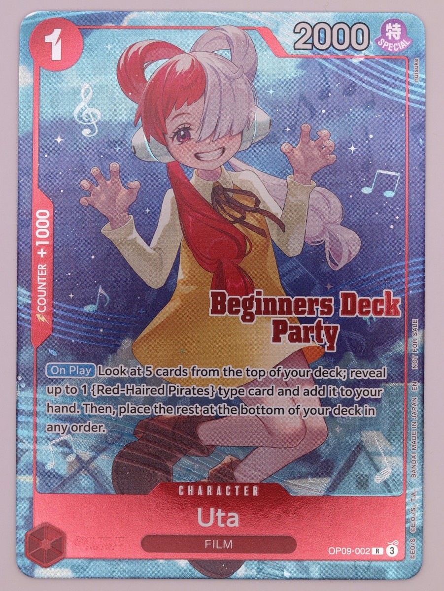 Uta OP09-002 Beginners Deck Party [ST-23]-[ST-28] Winner Promo