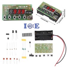 FM Radio Receiver Module PCB DIY Electronic Kits 87MHz-108MHz stereo LED smd
