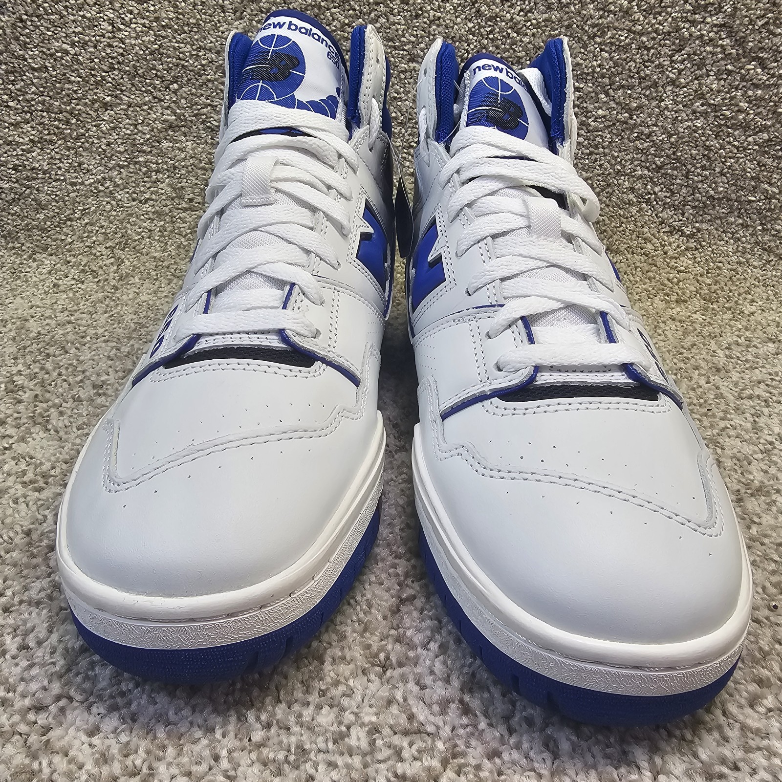 New Balance 650 Men 9.5 BB650RWN White Blue High Top Ortholite Basketball Shoes  thumbnail 2