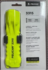 Pelican 3315 LED Compact Flashlight 160 Lumens- Division 1 Safety Certified NEW