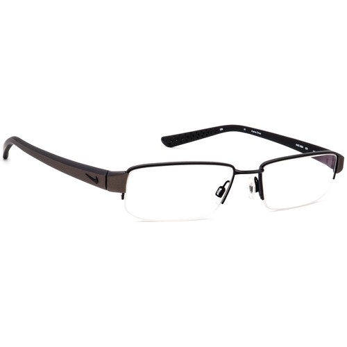 Nike Men's Eyeglasses 8064 002 Black/Anthracite Half Rim Frame 52[]16 145