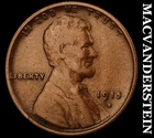 1915-S Lincoln Wheat Cent- Semi Key Better Date No Reserve #J5876