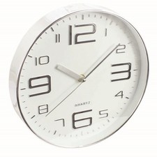 Kingavon Round Wall Clock 10" Silent Non Ticking Clock for Living Room Kitchen