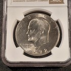 Eisenhower Dollar 1972 P Type 2.  NGC MS63 (King of the Ikes). — photo 3