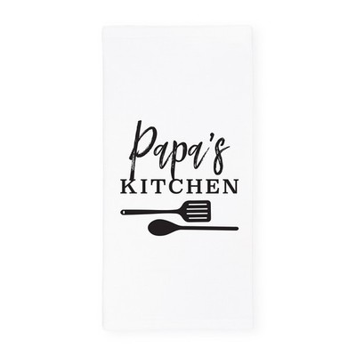 The Cotton & Canvas Co. Papa's Kitchen Soft and Absorbent Kitchen Tea Towel, ...