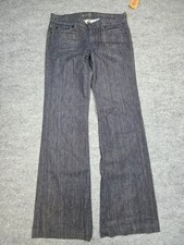 7 For All Mankind Dojo Jeans Womens 28 Blue Low Rise Wide Leg NWT