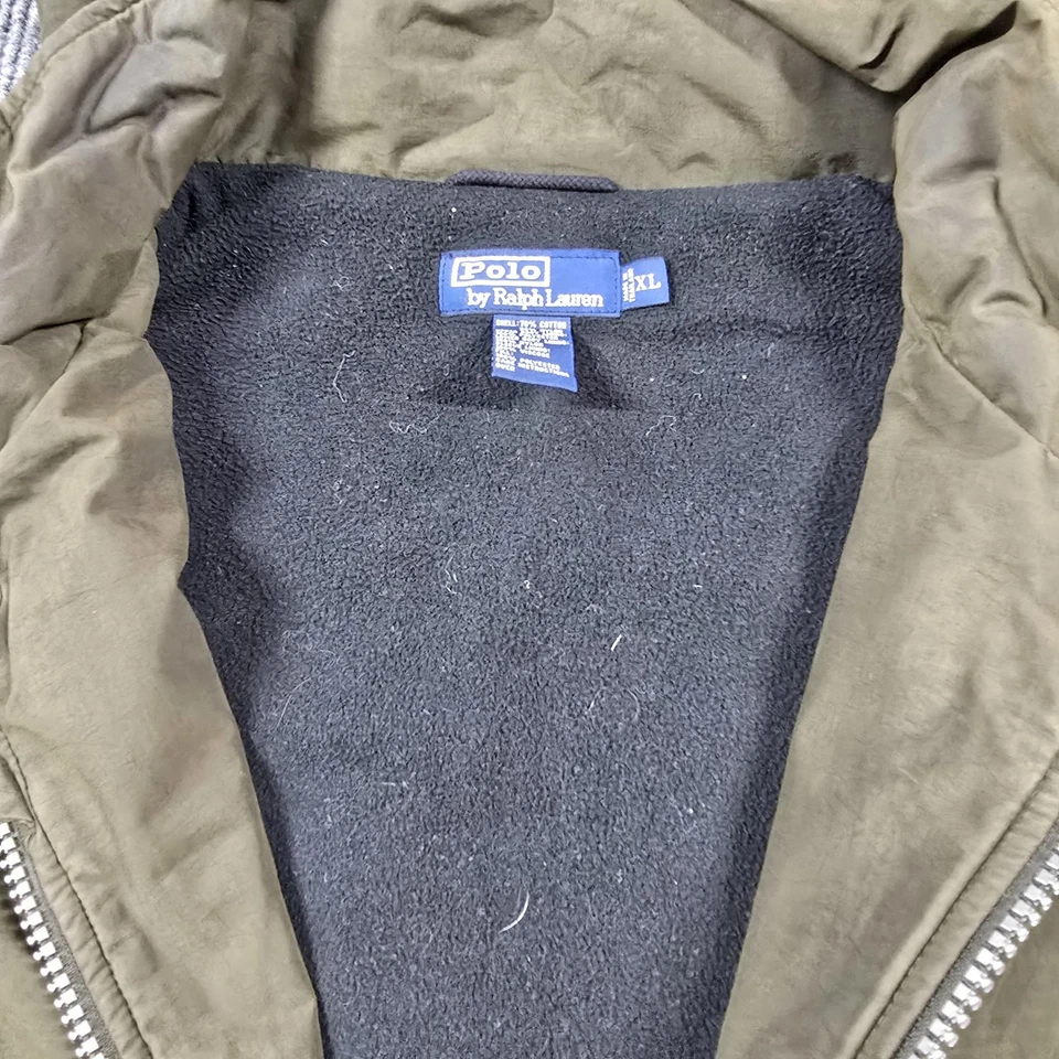 Chaqueta Polo Ralph Lauren Chore Para Hombres XL Verde Con Capucha Parka Abrigo Forrado Caza Foto 3 de 4
