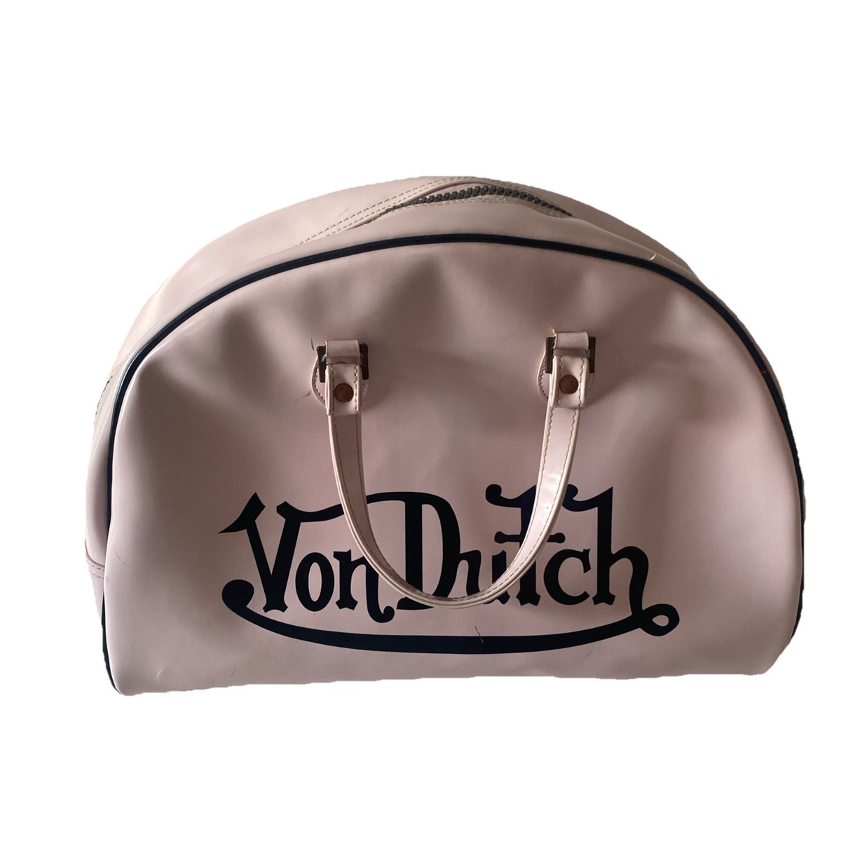 von dutbh grunge boston bag black white Borse Von dutch in Vinile
