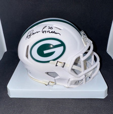 AHMAN GREEN signed auto GREEN BAY PACKERS SPEED Mini Football Helmet w/ COA JSA