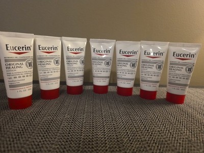 Eucerin Original Healing Lotion  Hydrating Fragrance Free 7 Pack Travel -1 fl oz