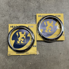 Pair Of Vintage 1941 Buick Headlight Rims Set Hlr20 Nos In Original Boxes