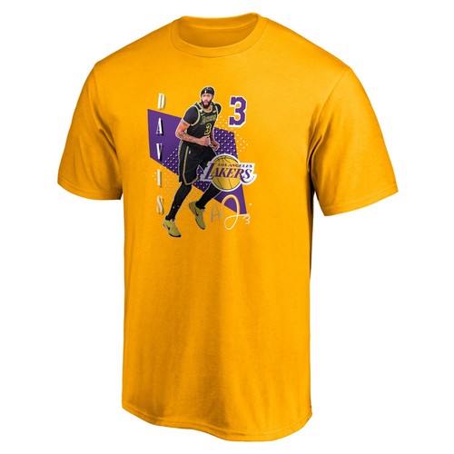 Men's Fanatics Anthony Davis Gold Los Angeles Lakers Pick & Roll T-Shirt - 第 2/3 張圖片