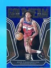 2024-25 Totally Certified Bub Carrington Rookie RC Gold Team Mirror Blue /49 SP