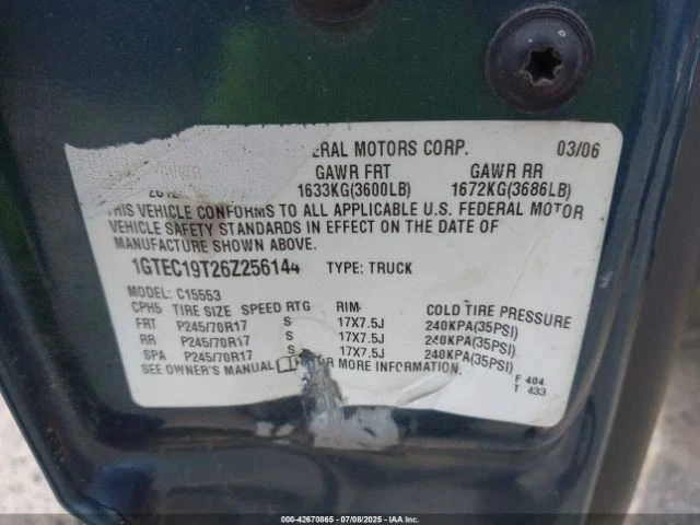 Driver Sun Visor Classic Style Fits 03-07 SIERRA 1500 PICKUP 4766683 - Imagem 4 de 4