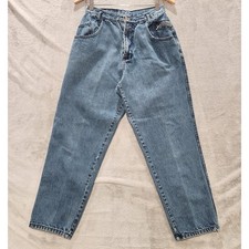 Vintage Womens Gitano 100 Cotton Tapered Mom Jeans Size 12 High Rise 80s 90s