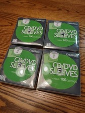 200 ct. Premium CD DVD. Sleeves, plastic Material Double-Sided holds 400 disc.