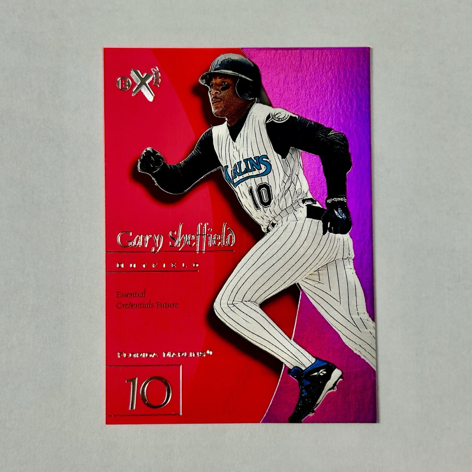 1998 SkyBox E-X2001 Gary Sheffield #22 Essential Credentials Future 35/79 SSP