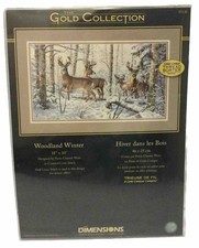 Dimensions Gold Collection Woodland Winter Counted Cross Stitch Kit 18 X 10