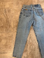 VTG 90S Jordache Women's Size 28 Relaxed Tapered Denim Blue Jeans Logo