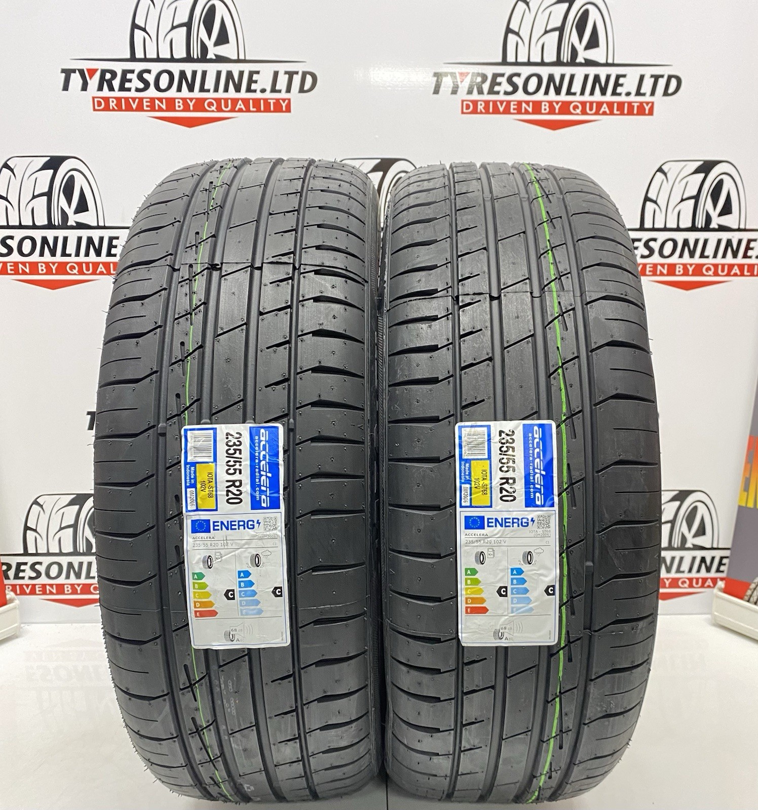 2 X 235 55 20 ACCELERA 102V 235/55R20 BRAND NEW HIGH QUALITY TYRES 2355520
