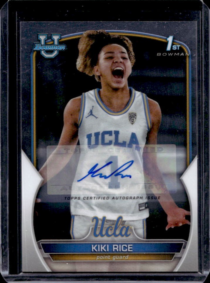 2022-23 Bowman U Chrome Kiki Rice Prospect Auto #24 Bruins