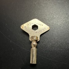 Vintage Chicago Roller Skate Company Barrel Key on Shoestring 2.75  