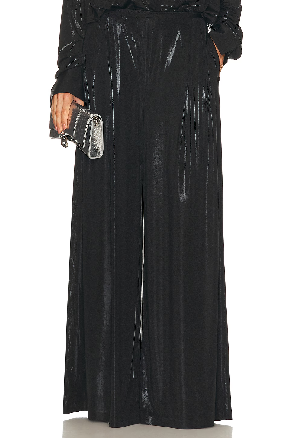 Norma Kamali Mens Pleat Pants Black XS NWOT $210