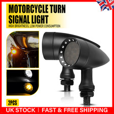 Motorcycle LED Turn Signal Lights Indicator DRL For Suzuki Kawasaki Ducati 10mm