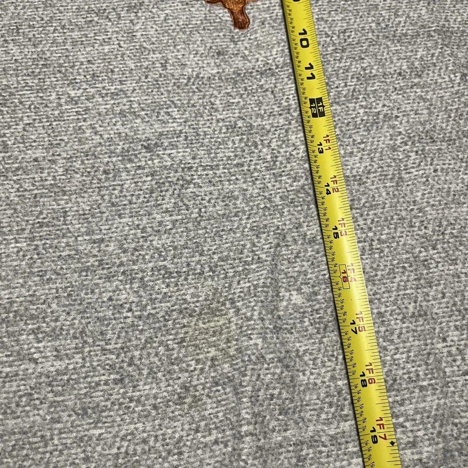 Vtg Texas Longhorns Sweatshirt Mens 2XL Gray Crewneck Pullover Embroidered 90s - Image 4 of 4