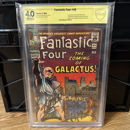 FANTASTIC FOUR #48 CBCS Stan Lee Sig 4.0 1966 1st  Appearance Silver Surfer 