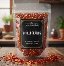 CHILLI FLAKES Sun Dried Red Crushed Hot Spicy Pepper Organic Natural Spice
