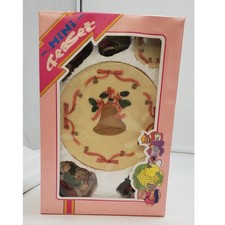 VTG 1994 Popular Imports Christmas Mini Tea Set, "Santa T Set" 10 Piece, IOB
