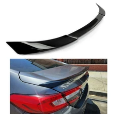 For 18-22 Honda Accord 10th Rear Trunk Lip Spoiler Wing Gloss Black JDM V Style